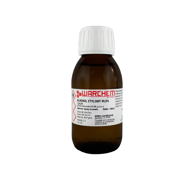 ETHYL ALKOHOL 99,8% - CZDA 100ml WARCHEM