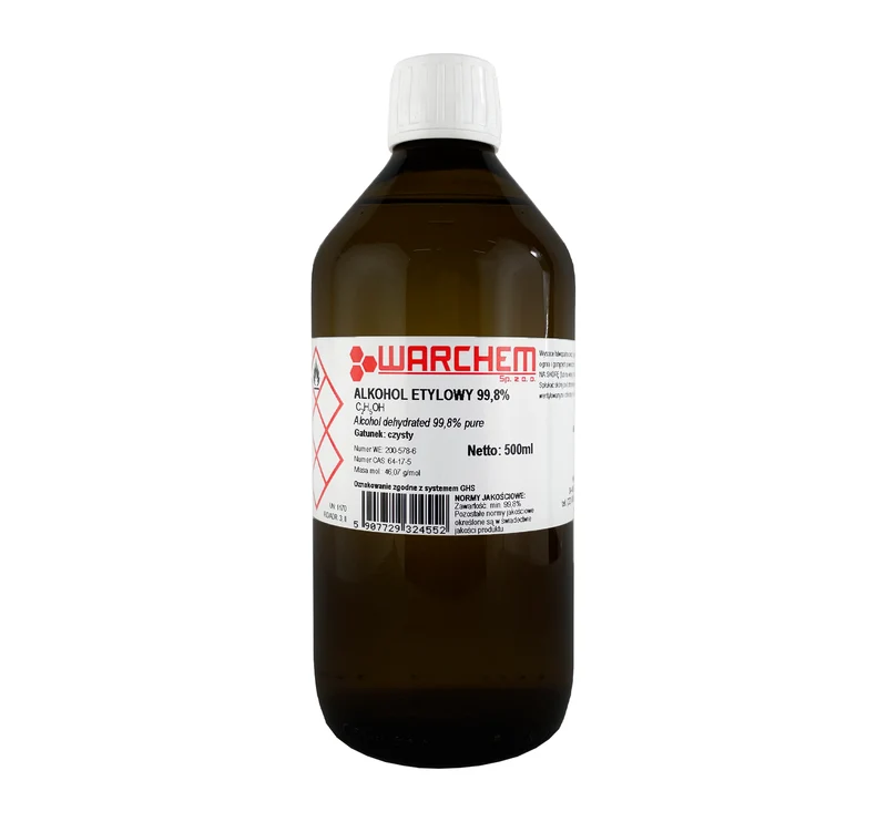 99,8% ETHYL ALKOHOL - rein 500ml WARCHEM