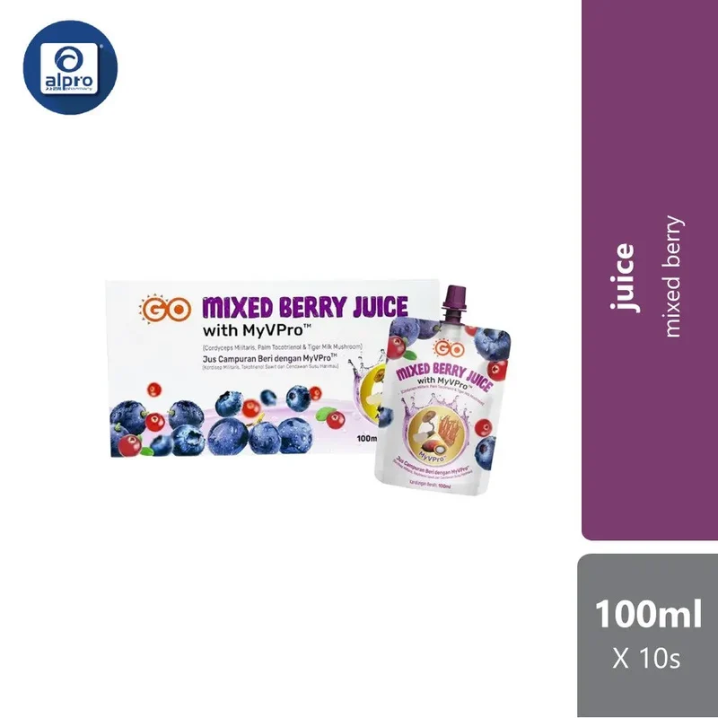 Good Morning Mixed Berry Juice With Myvpro 100ml 10s | No Sugar Added
