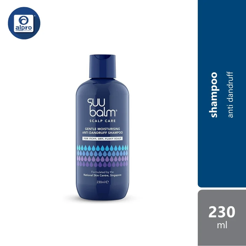 Suu Balm Scalp Care Gentle Moisturising Anti Dandruff Shampoo 230ml | Fragrance-Free