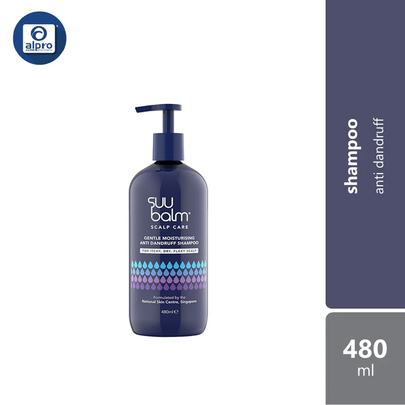 Suu Balm Scalp Care Gentle Moisturising Anti Dandruff Shampoo 480ml | Fragrance-Free
