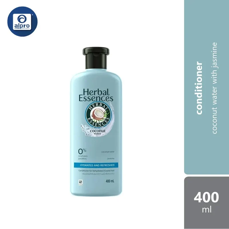 Herbal Essences Coconut Water Hydrated And Refreshed Conditioner For Dehydrated Hair 400ml | Hydrate and Smooth