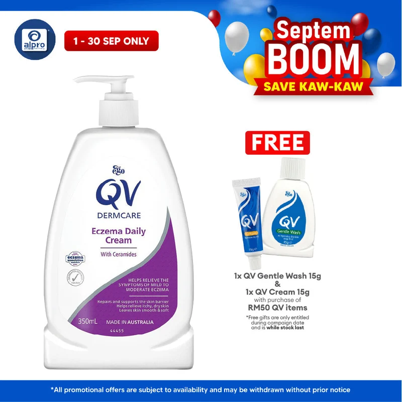 Qv Dermcare Daily Cream With Ceramide 350ml | Reinforced Skin