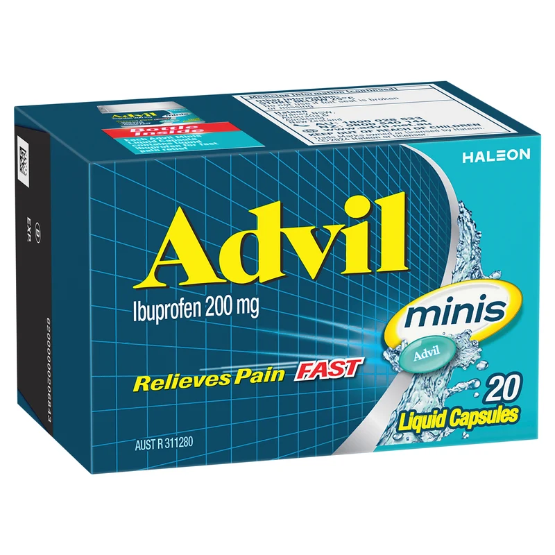Advil Mini Liquid Capsules 20 Capsules → Advil Mini Liquid Capsules 20 Capsules
