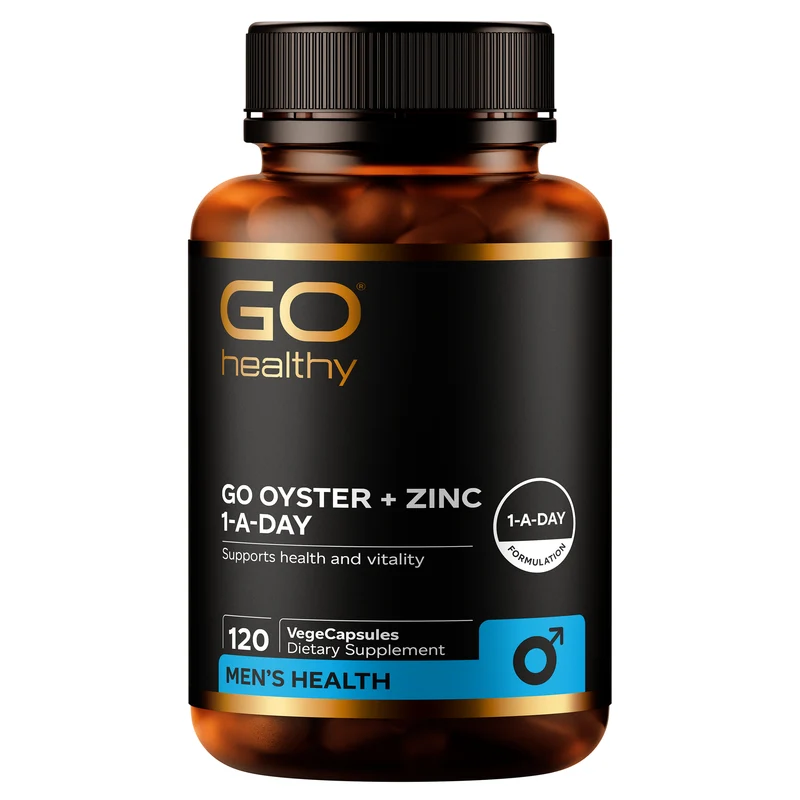 GO Healthy GO Oyster + Zinc Vitality Supplement 120 VCaps