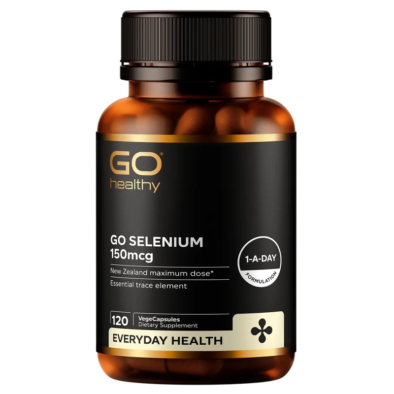 GO Healthy GO Selenium Supplement 150mcg 120 VCaps