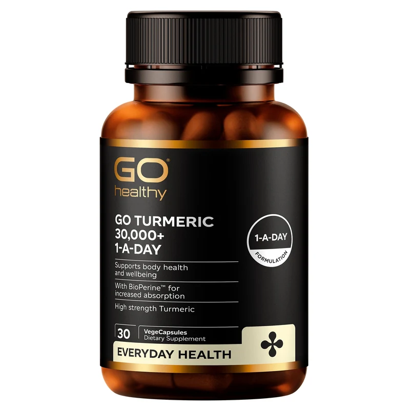 GO Healthy GO Turmeric Supplement 30,000+ 1-A-Day 30 VCaps
