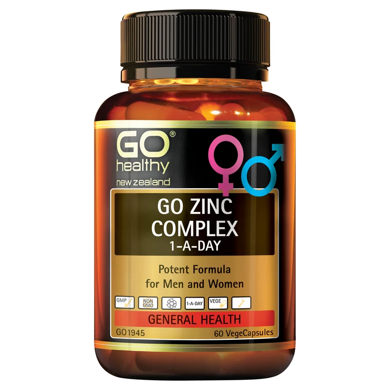 GO Healthy GO Zinc Complex Supplement 60 Capsules
