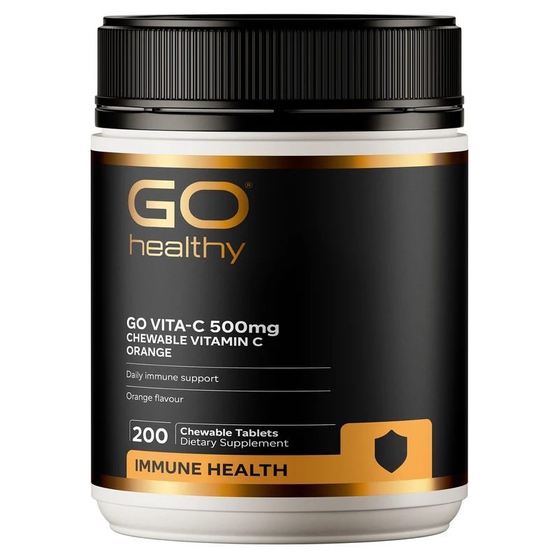 GO Healthy GO Vita-C 500mg Chewable Vitamin C Tablets (Orange) 200s