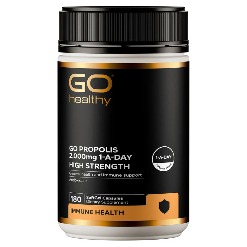 GO Healthy GO Propolis 2,000mg 1-A-DAY Propolis Supplement 180 Caps