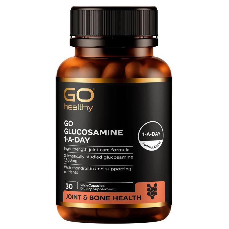 GO Healthy GO Glucosamine 1-A-Day Joint & Bone Health Supplement 30 Caps