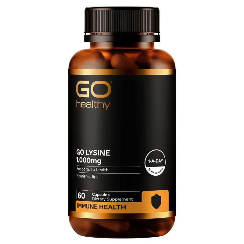 Go Healthy Lysine Amino Acid Supplement 60 Capsules