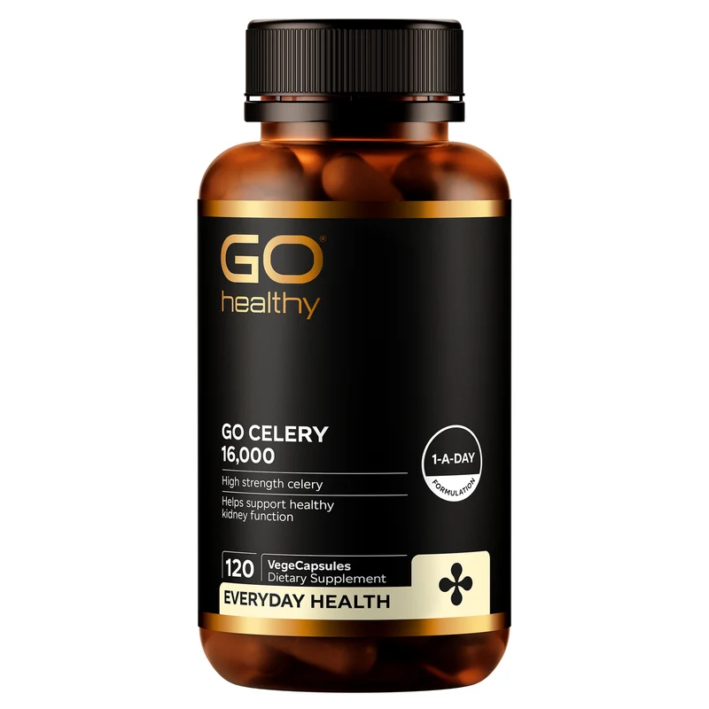 GO Healthy GO Celery 16,000 Kidney Support Supplement 120 Vcaps