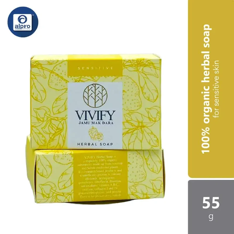 Vivify Herbal Soap Sensitive 55g | Suitable for Eczema Skin