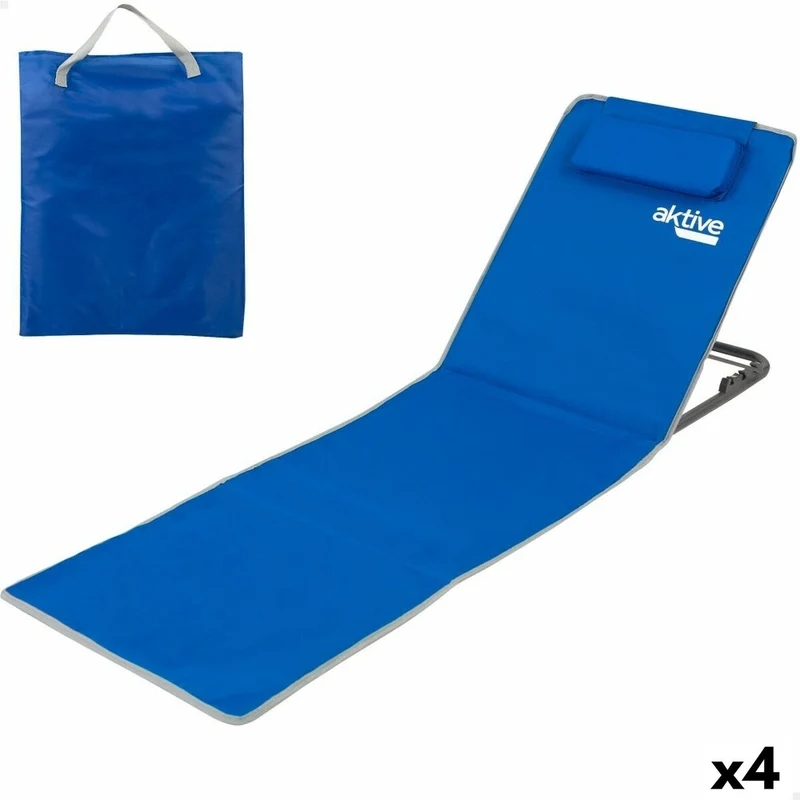 Alusta Aktive Kallistuva 147 x 55 x 48 cm PVC 600D Sininen Teräs Sieni (4 osaa)