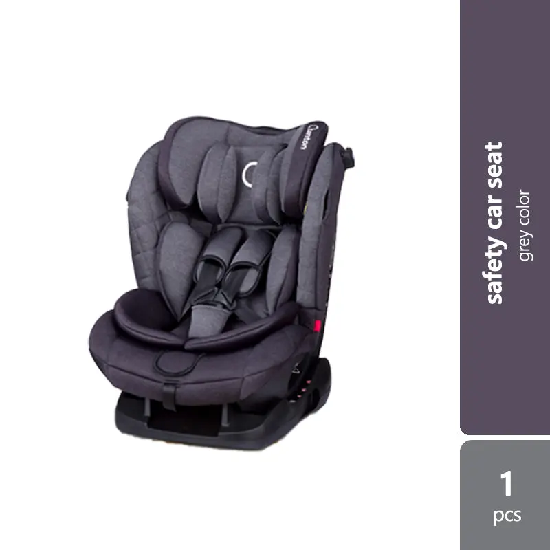 Quinton Silver Safety Car Seat (Grey/Red)