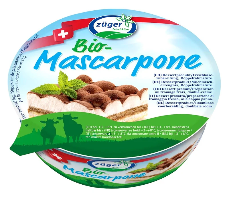 Mashcarpone BIO mit Vanillegeschmack 250 g - ZUGER
