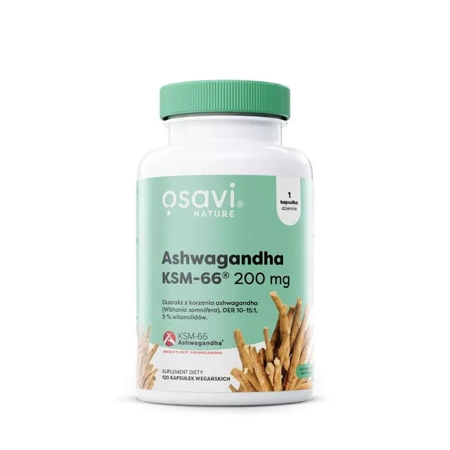 OSAVI Ashwagandha KSM-66® 200 mg (120 Kapseln).