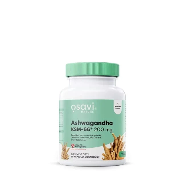 OSAVI Ashwagandha KSM-66® 200 mg (60 Kapseln).