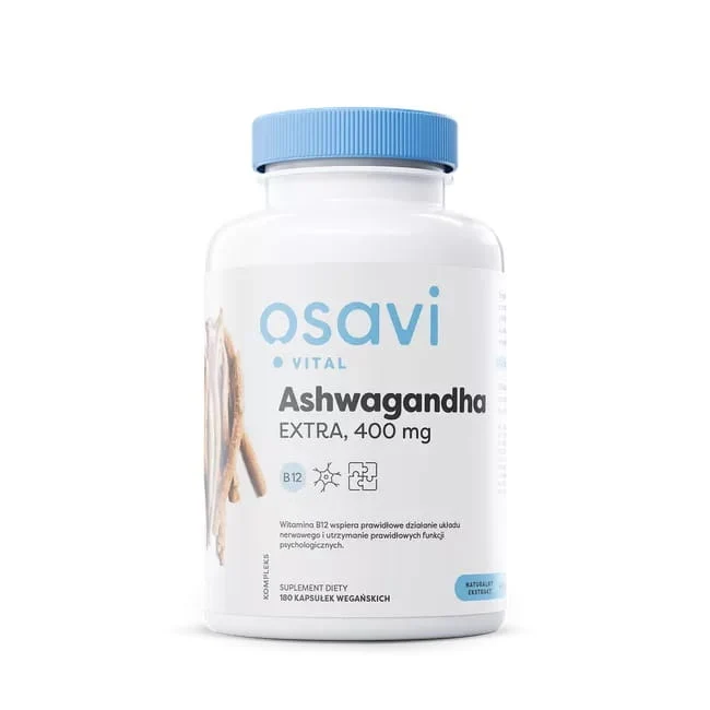 OSAVI Ashwagandha Extra, 400 mg (180 Kapseln).