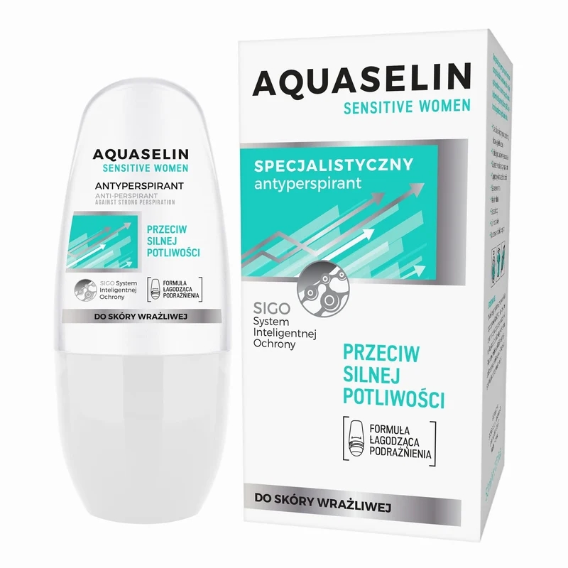 AQUASELIN Sensitive Women Spezialisiertes Roll-on Anti-Transpirant gegen starkes Schwitzen (50 ml)