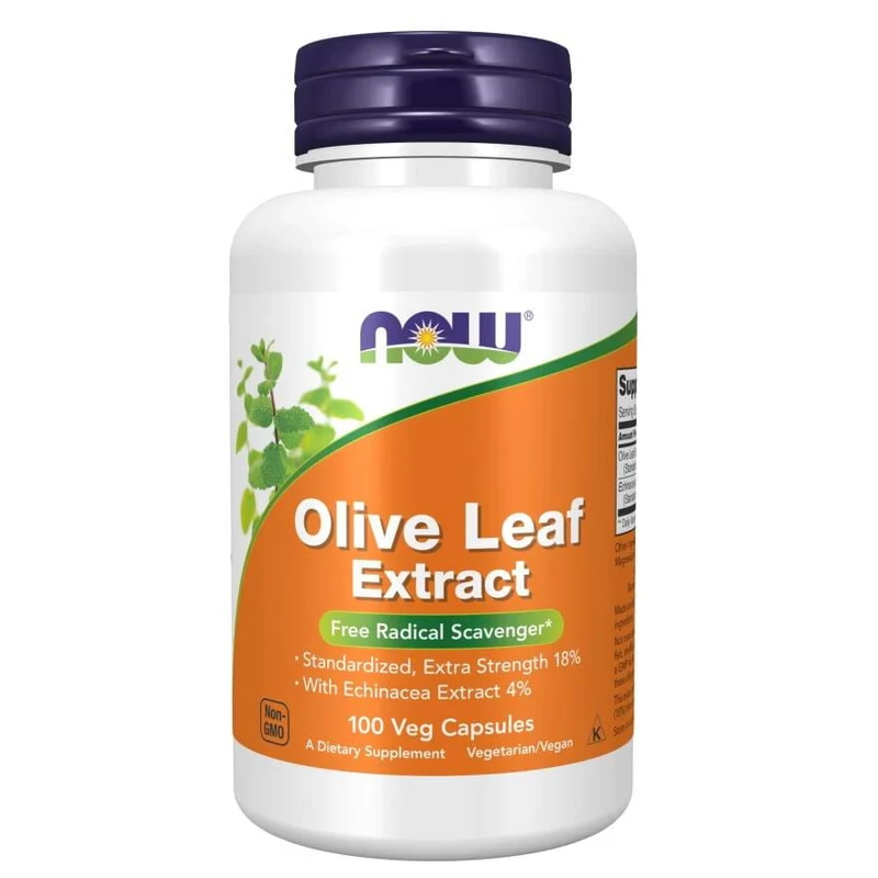 NOW FOODS Olivenblattextrakt - Olivenblattextrakt 400 mg mit Echinacea (100 Kapseln).