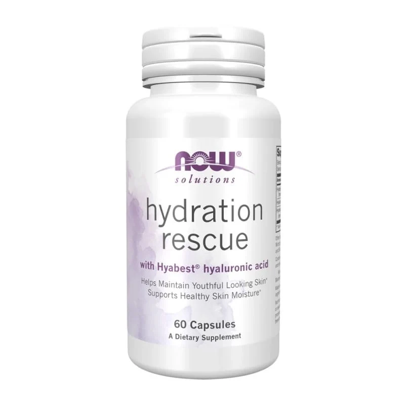 NOW FOODS Hydration Rescue - Hyaluronsäure + Kollagen (60 Kapseln)