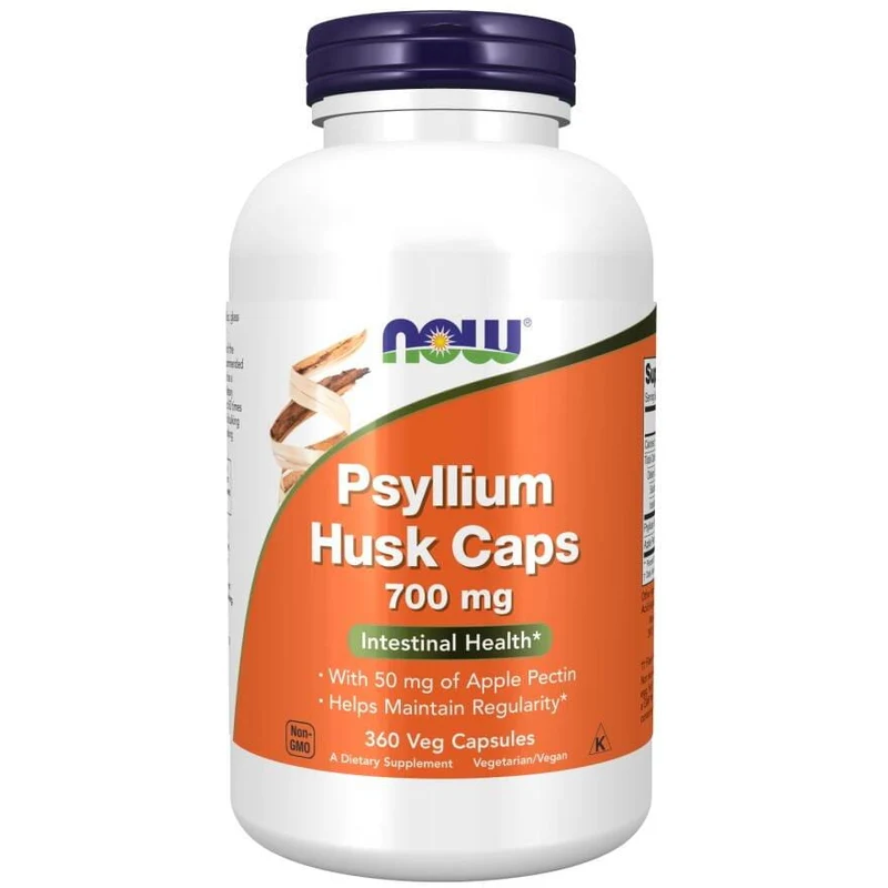 NOW FOODS Psyllium Husk and Pectin - Psyllium Husk 700 mg + Pektin (360 Kapseln).