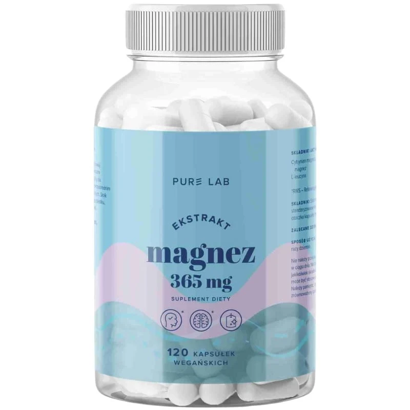 PURE LAB Magnesium 365 mg (120 Kapseln)