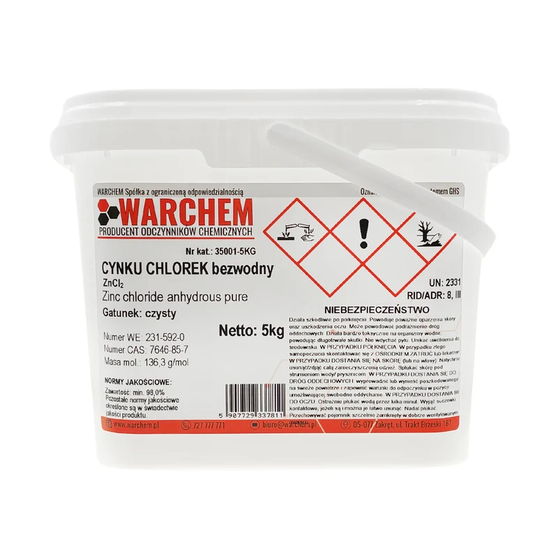 ZINKCHLORID wasserfrei - rein 5kg WARCHEM