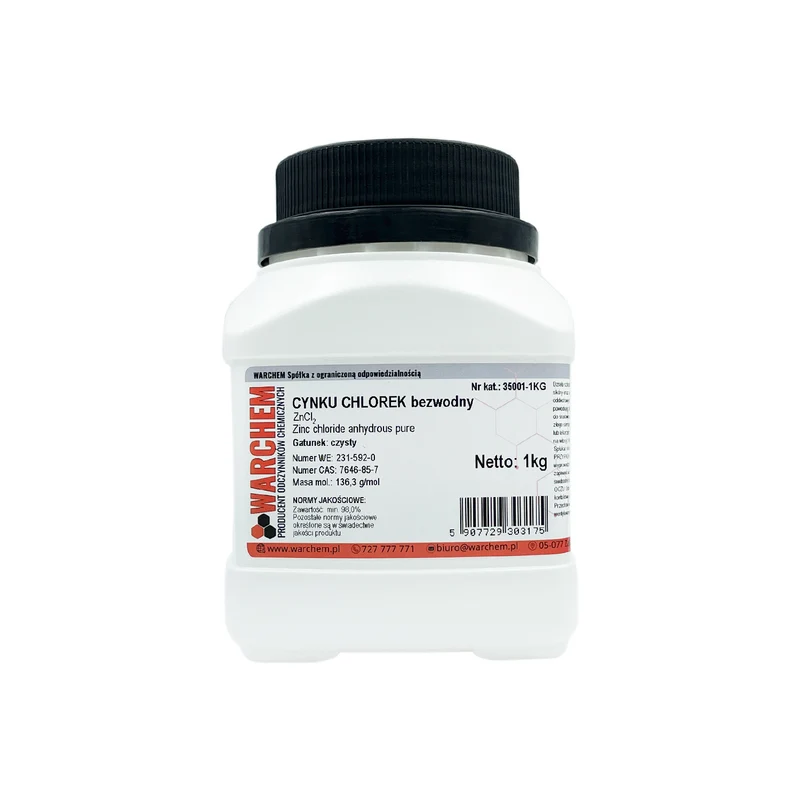 ZINKCHLORID wasserfrei - rein 1kg WARCHEM