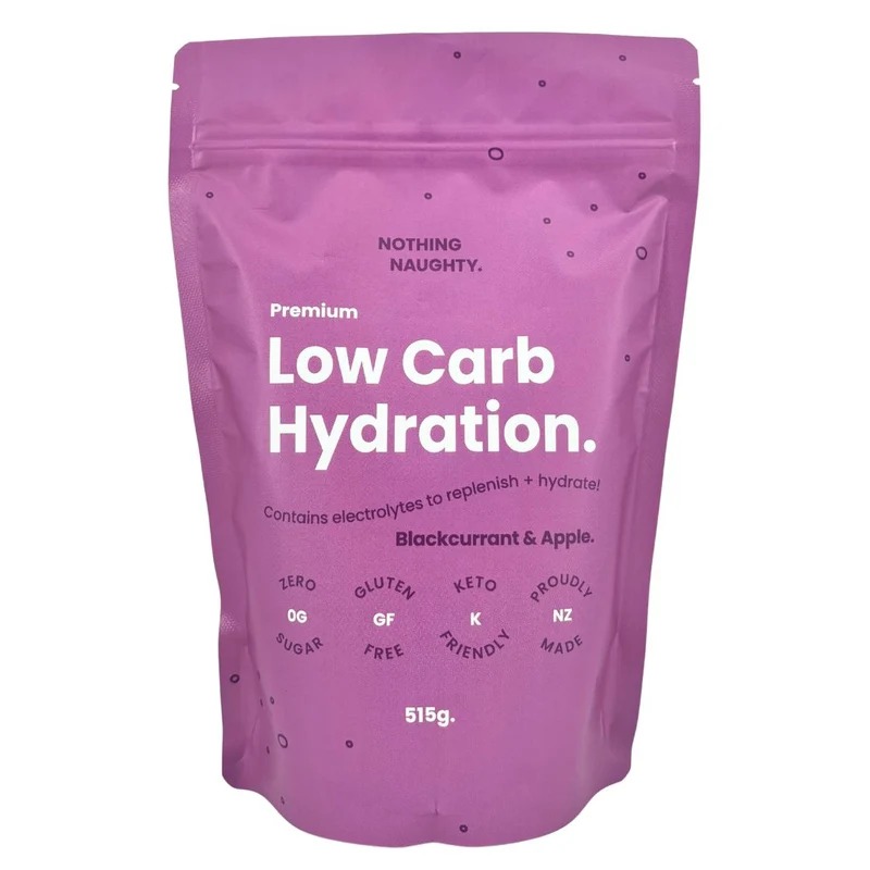 Nothing Naughty Low Carb Hydration Black Currant & Apple 515g