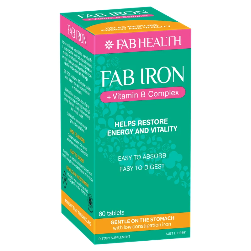 Fab Iron + Vitamin B Complex 60s
