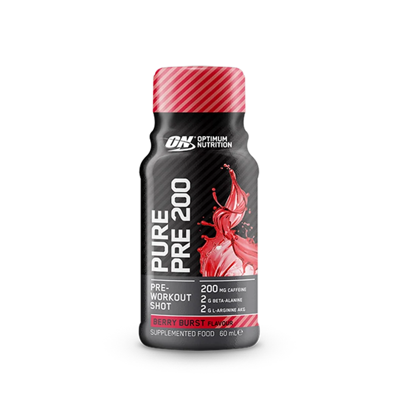 Optimum Nutrition On Pure Pre 200 Shot Berry 60ml