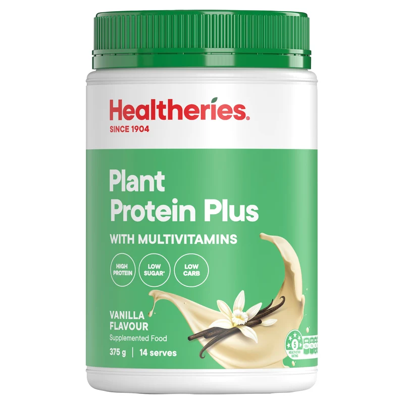 Healtheries Plant Protein Plus Vanilla 375g