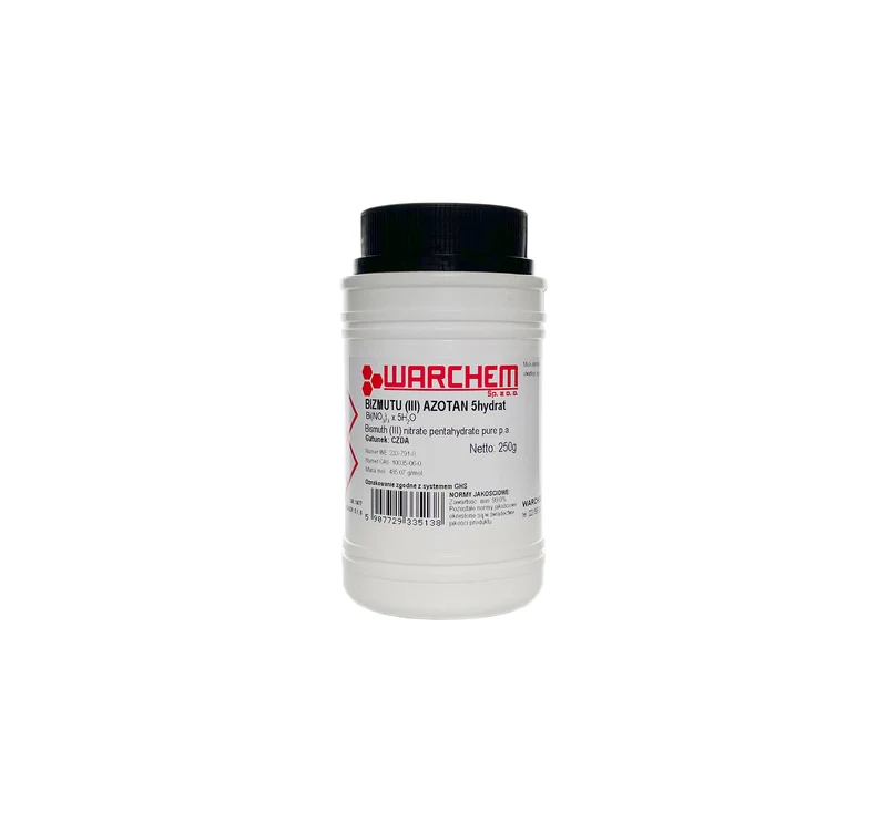 BIZMUTIUM(III)-NITRAT 5-Hydrat - CZDA 250g WARCHEM