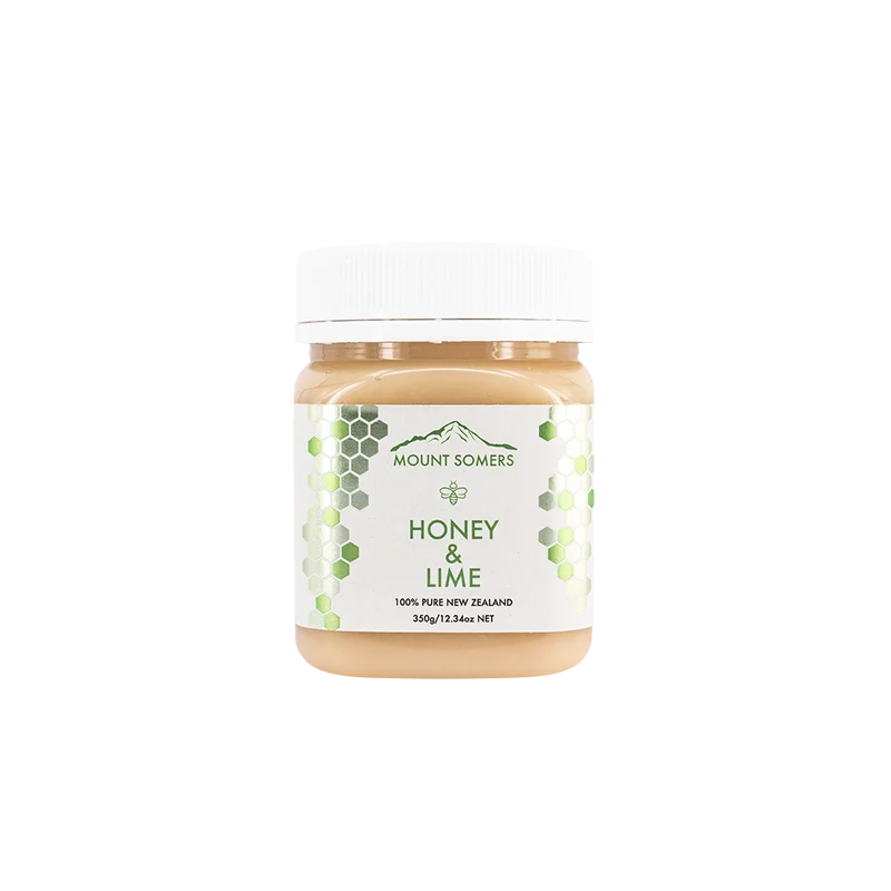 Mt Somers Lime Flavour Honey 350g