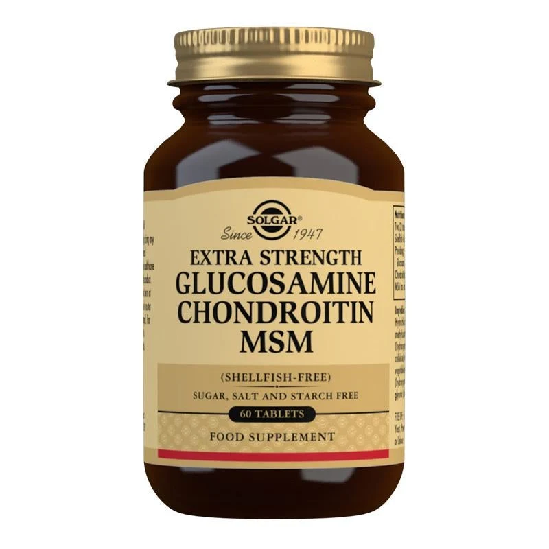 Solgar Extra Strength Glucosamine Chondroitin MSM Tablets 60s