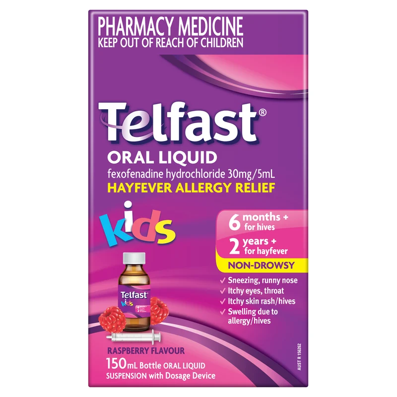 Telfast Oral Liquid Raspberry Kids 150ml
