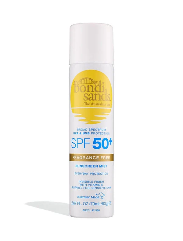 Bondi Sands SPF 50+ Fragrance Free Sunscreen Face Mist 79ml