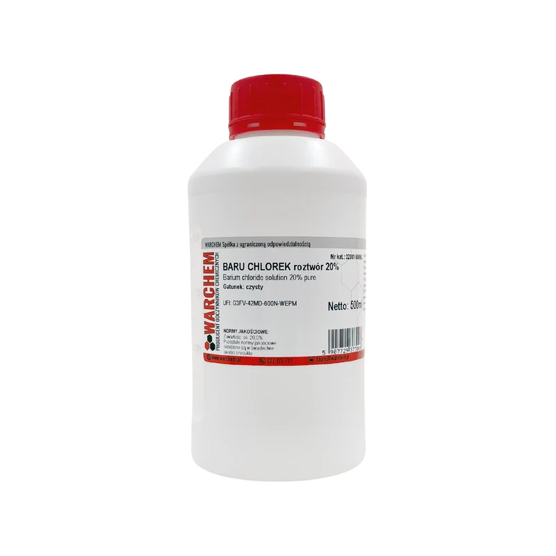 BARIUM CHLORIDE 20% Lösung - rein 500ml WARCHEM