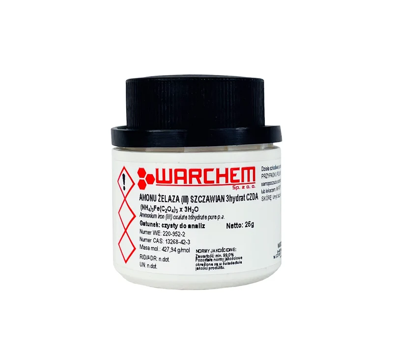 EISEN(III)AMMONIUMOXALAT 3hydrat - PURE PA 25g WARCHEM