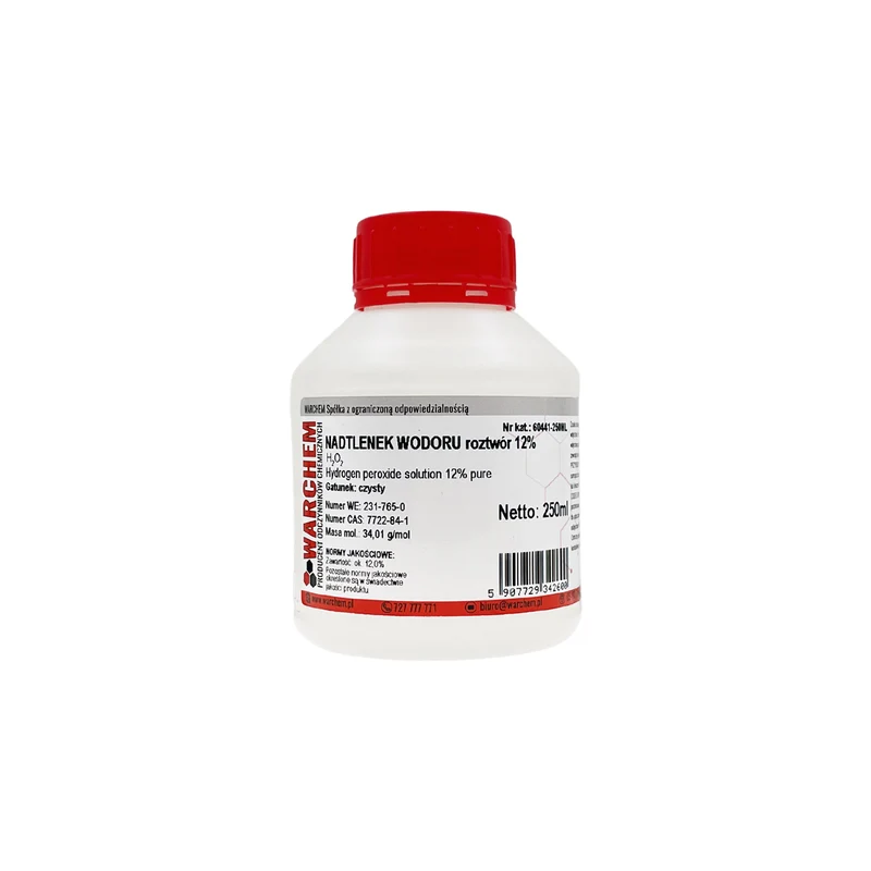 WASSERSTOFFPEROXID-Lösung 12 % - rein 250 ml WARCHEM