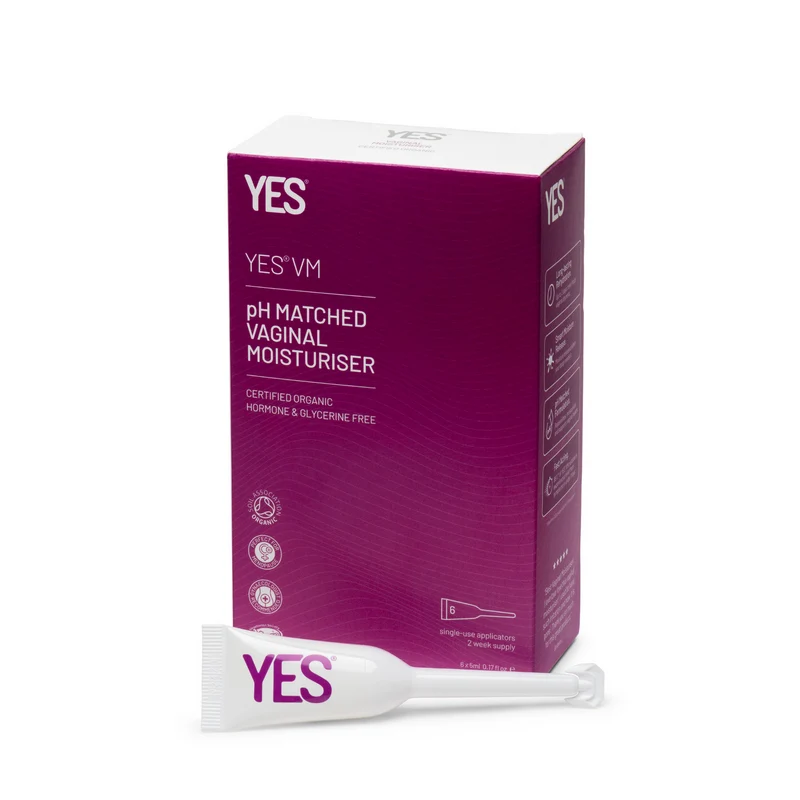YES VM Organic Vaginal Moisturiser Gel Appl.6pk