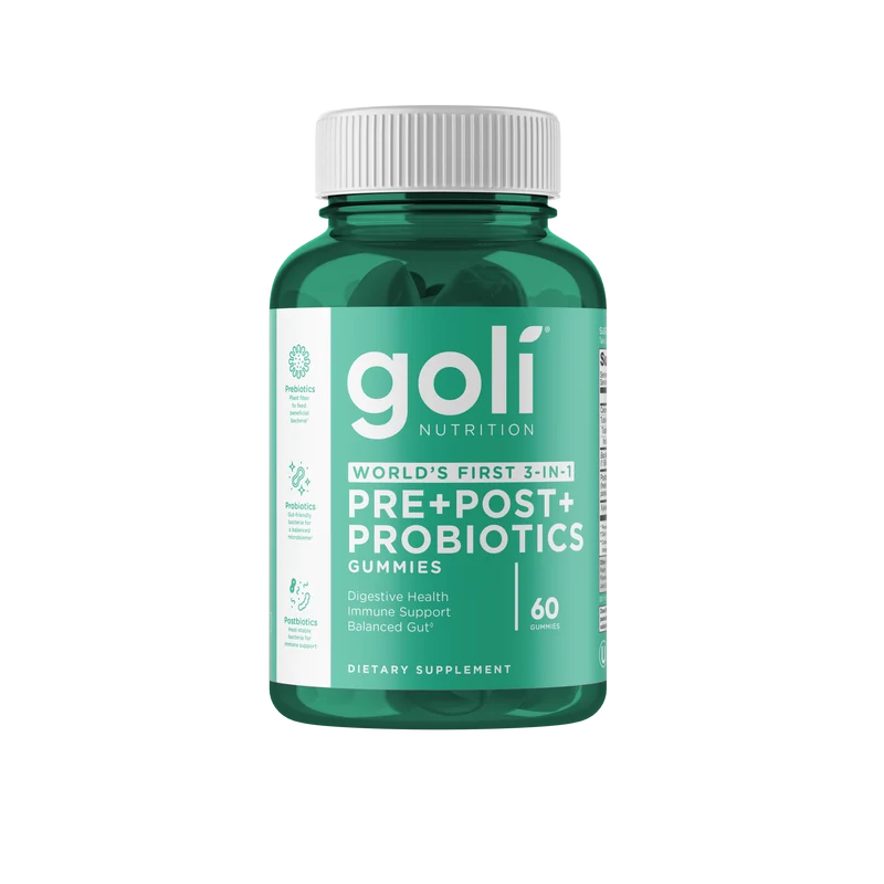 Goli Pre+Post +Probiotic Gummy 60pcs