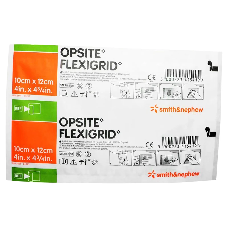 OPSITE Flexigrid Dressing 10x12cm single dressing