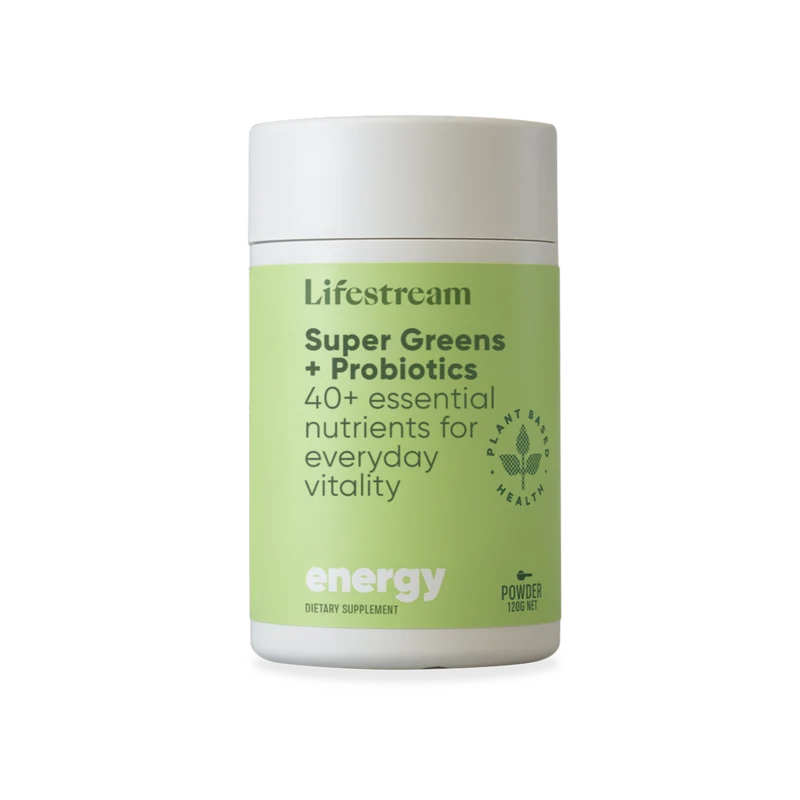 Lifestream Super Greens + Probiotics 120gm