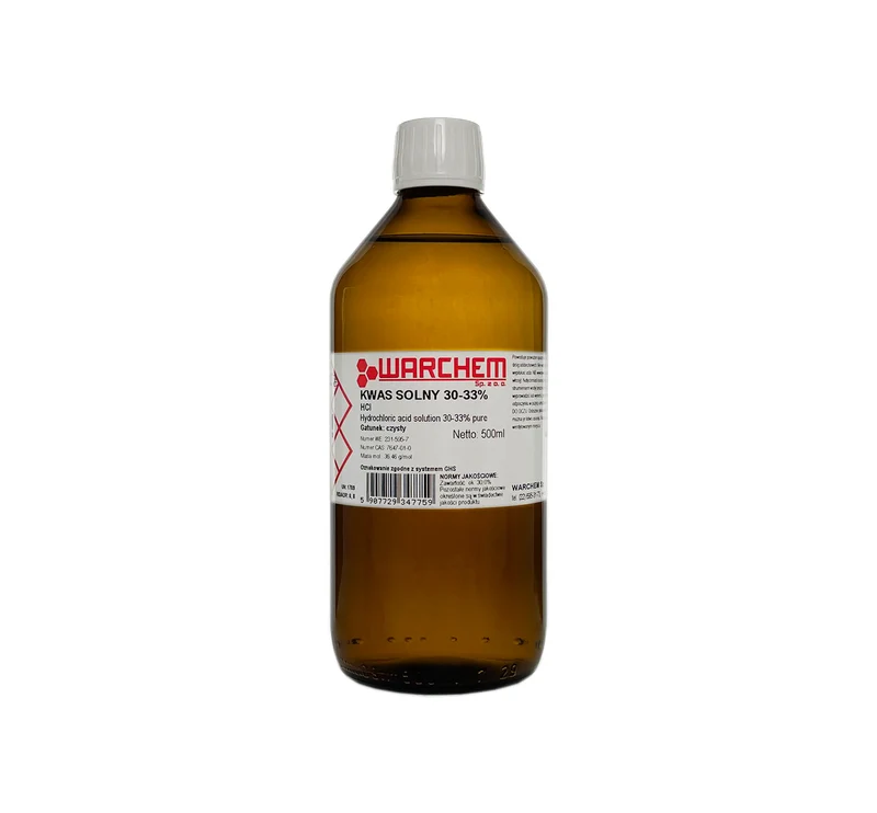 Salzsäure 30–33 % – rein 500 ml WARCHEM