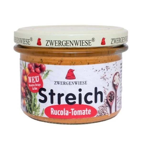 ZWERGENWIESE Sonnenblumenpaste mit Rucola und Tomate