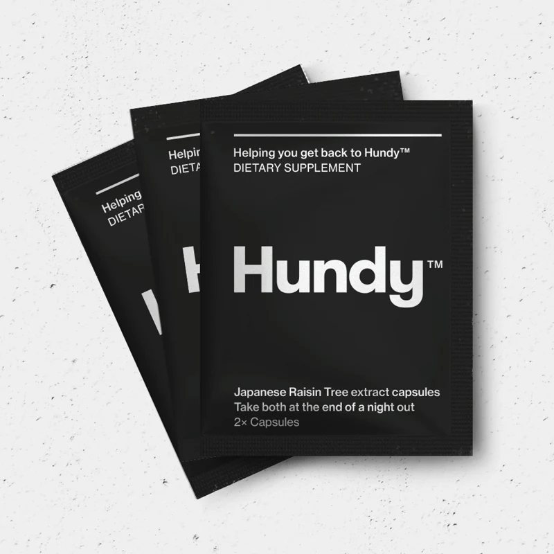 HUNDY Natural Hangover Cure Capsules Single 1s